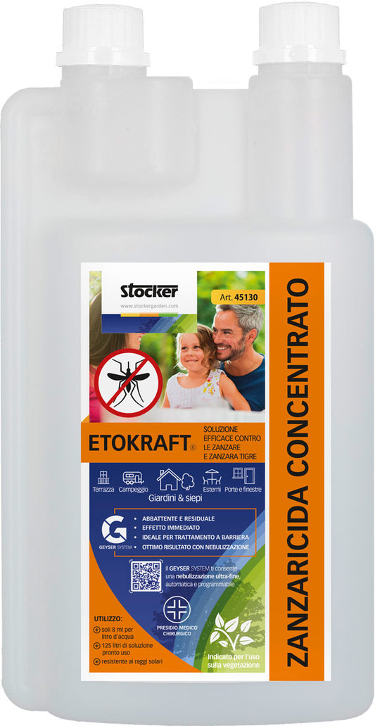 Etokraft Zanzaricida Anti-zanzare 1 L PMC Stocker